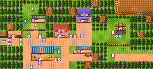 Azalea Town map