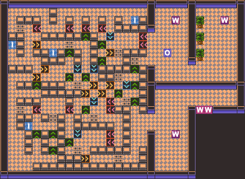 Rocket Hideout B2F map