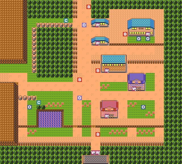 Viridian City map