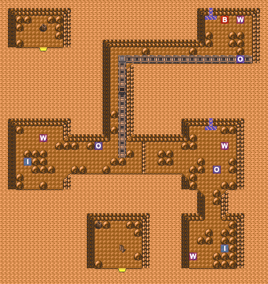 Dim Cave 1F map