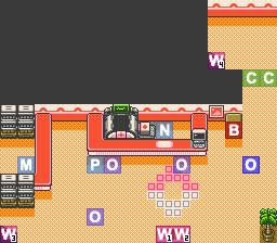 Indigo Plateau Pokécenter 1F map