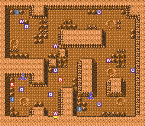 Mount Moon 1F map