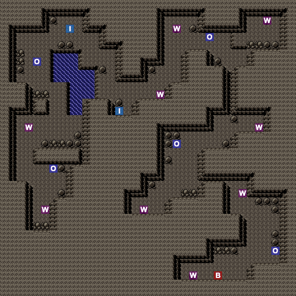 Quiet Cave B1F map