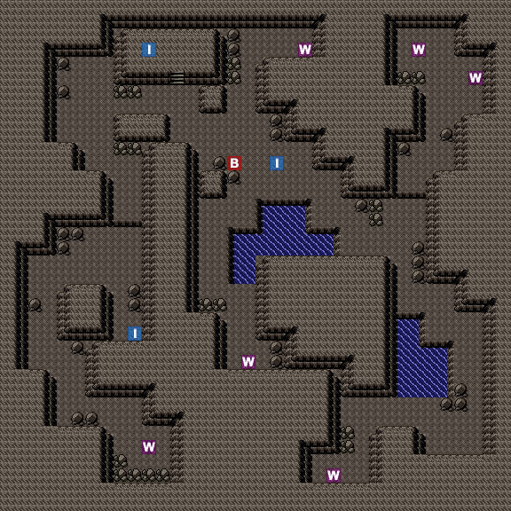 Quiet Cave B2F map