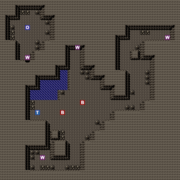 Quiet Cave B3F map