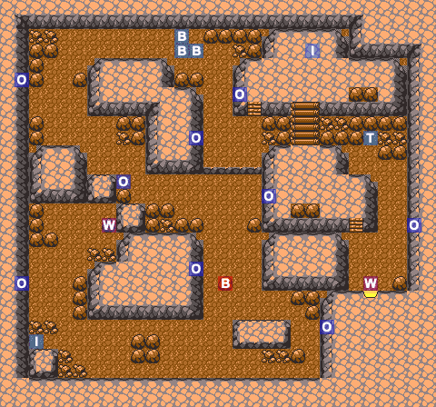 Rock Tunnel 2F map