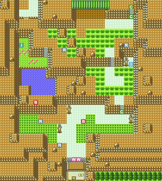 Rugged Road South map