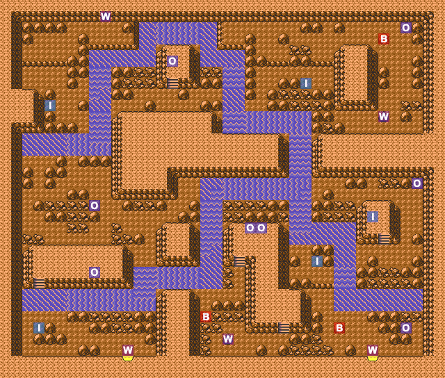 Scary Cave 1F map