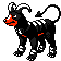 Houndoom shiny sprite in Ambrosia