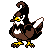Staravia shiny sprite in Ambrosia
