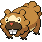 Bidoof front sprite in Crystal Advance Redux