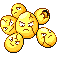 Exeggcute shiny sprite in Emerald Legacy
