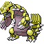 Groudon shiny sprite in Emerald Legacy