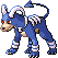 Houndoom shiny sprite in Emerald Legacy