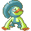Lombre shiny sprite in Emerald Legacy