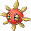 Solrock shiny sprite in Emerald Legacy