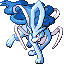 Suicune shiny sprite in Emerald Legacy