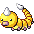 Weedle shiny sprite in Emerald Legacy