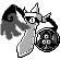 Aegislash front sprite in Ghost Grey