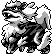 Arcanine front sprite in Ghost Grey