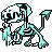 Archen shiny sprite in Ghost Grey