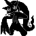 Banette front sprite in Ghost Grey