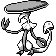 Breloom front sprite in Ghost Grey