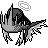 Carvanha front sprite in Ghost Grey