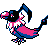 Chatot shiny sprite in Ghost Grey