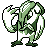 Dartrix shiny sprite in Ghost Grey