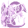 Dragonite shiny sprite in Ghost Grey