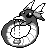 Dratini front sprite in Ghost Grey