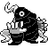 Dusclops front sprite in Ghost Grey