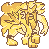 Entei shiny sprite in Ghost Grey