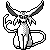 Espeon front sprite in Ghost Grey
