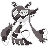 Froslass shiny sprite in Ghost Grey