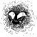 Gastly front sprite in Ghost Grey