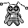 Gimmighoul front sprite in Ghost Grey