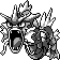 Gyarados front sprite in Ghost Grey