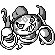Hoopa front sprite in Ghost Grey