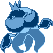 Jellicent shiny sprite in Ghost Grey