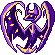 Lunala shiny sprite in Ghost Grey