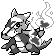 Marowak front sprite in Ghost Grey