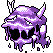 Muk shiny sprite in Ghost Grey