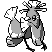 Oricorio front sprite in Ghost Grey
