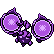 Pecharunt shiny sprite in Ghost Grey
