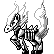 Ponyta front sprite in Ghost Grey
