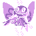 Ribombee shiny sprite in Ghost Grey