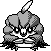 Rowlet front sprite in Ghost Grey