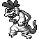 Scrafty front sprite in Ghost Grey